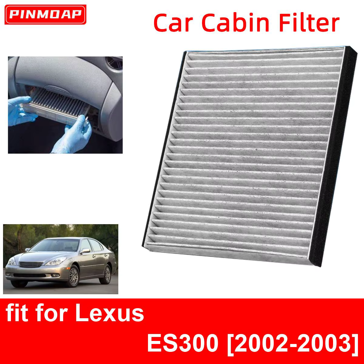 Filtro habitáculo fibra de carbono Lexus ES300 2002-2003