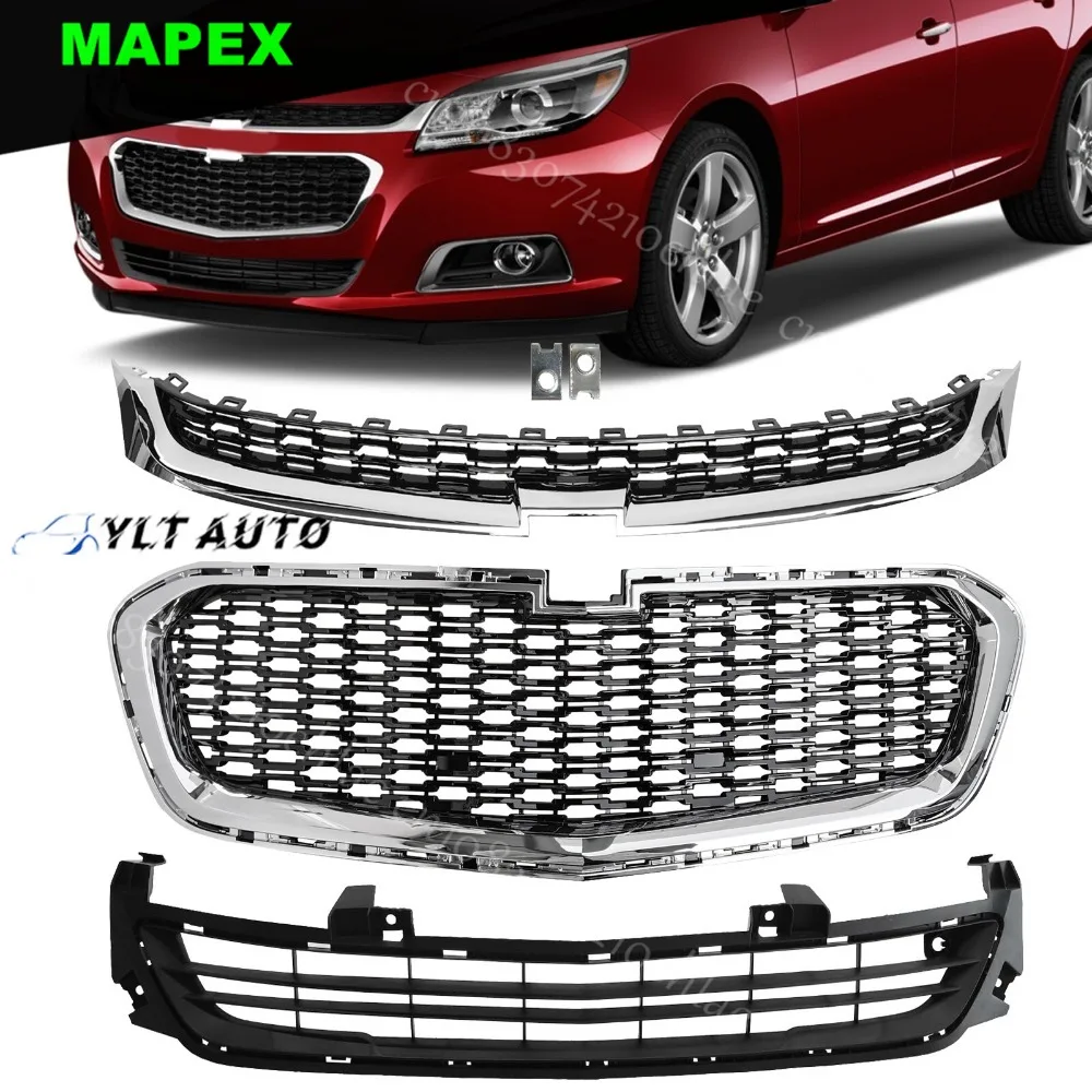 Parrilla delantera Chevrolet Malibu 2014-2016 superior e inferior