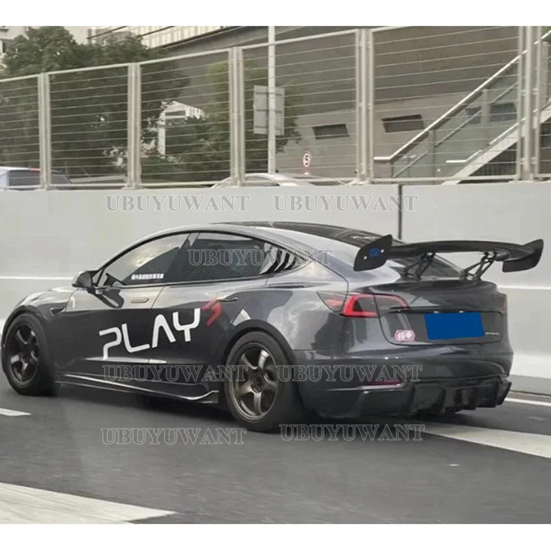 Cubierta alerón trasero ABS sin pintar para Tesla Model 3 y Model Y