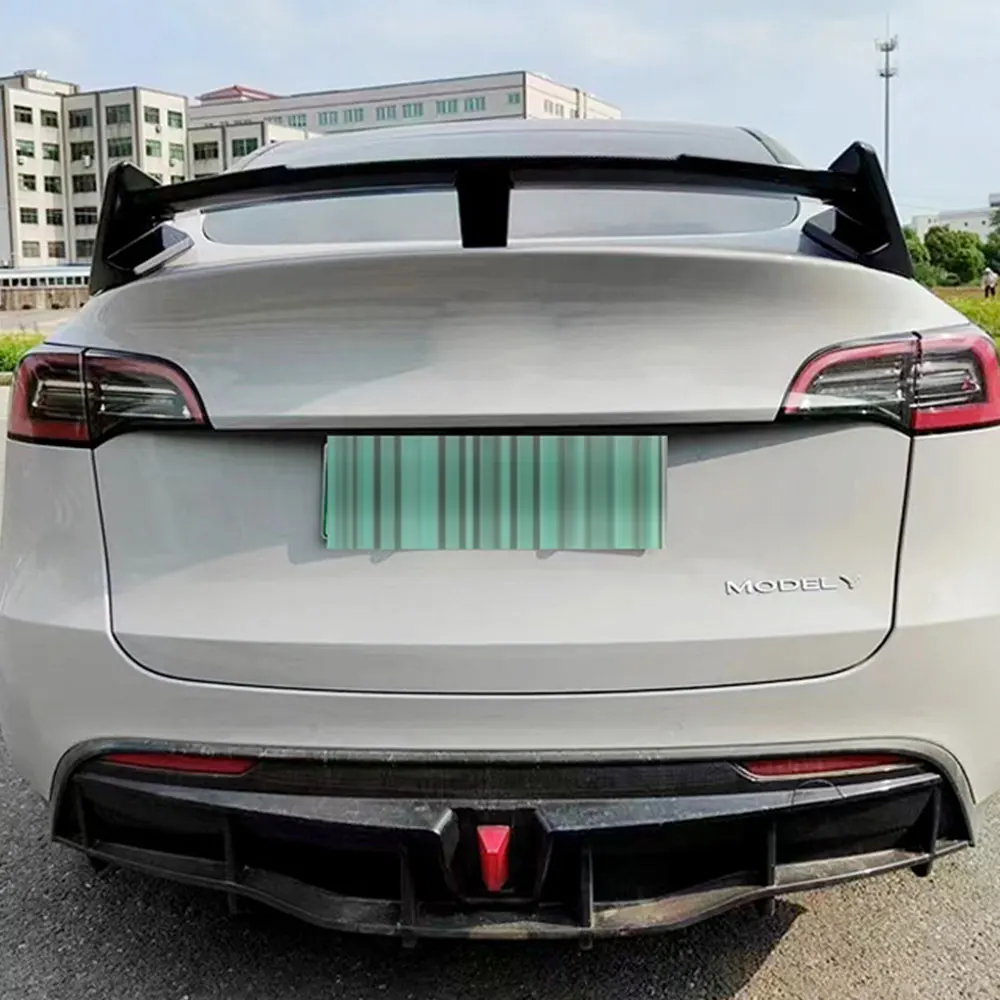 Labio trasero ABS negro para Tesla Model Y 2021-2023 - imagen 4