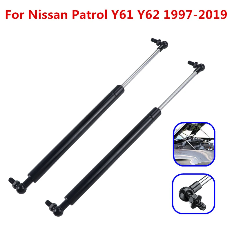 Amortiguadores de capó Nissan Patrol Y61 GR/GU 1997-2019 - imagen 2