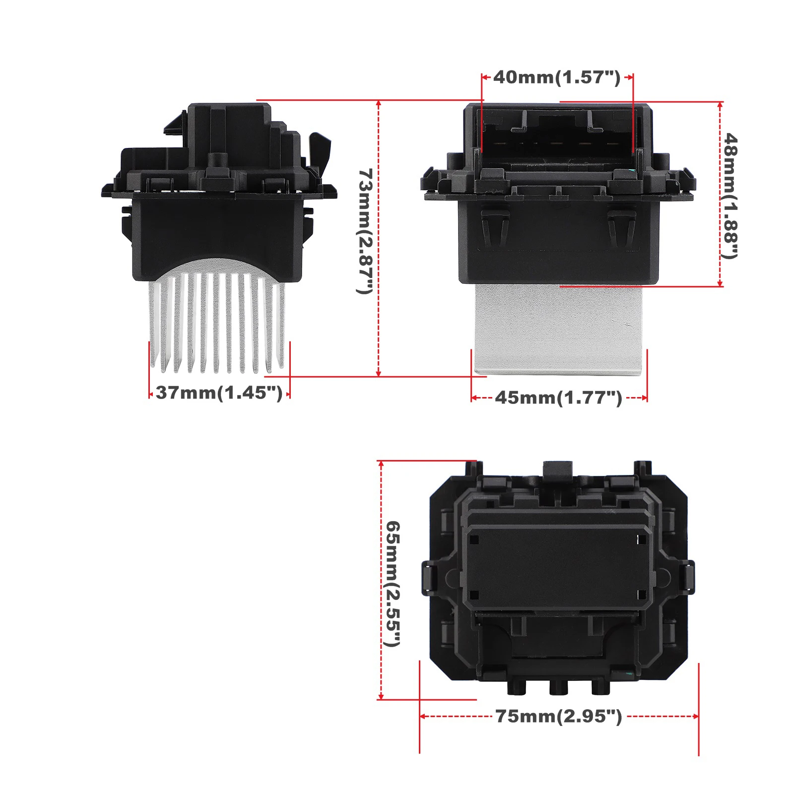 Resistencia del ventilador 7701209850 para Citroën C5 y Peugeot 208/207 - imagen 2