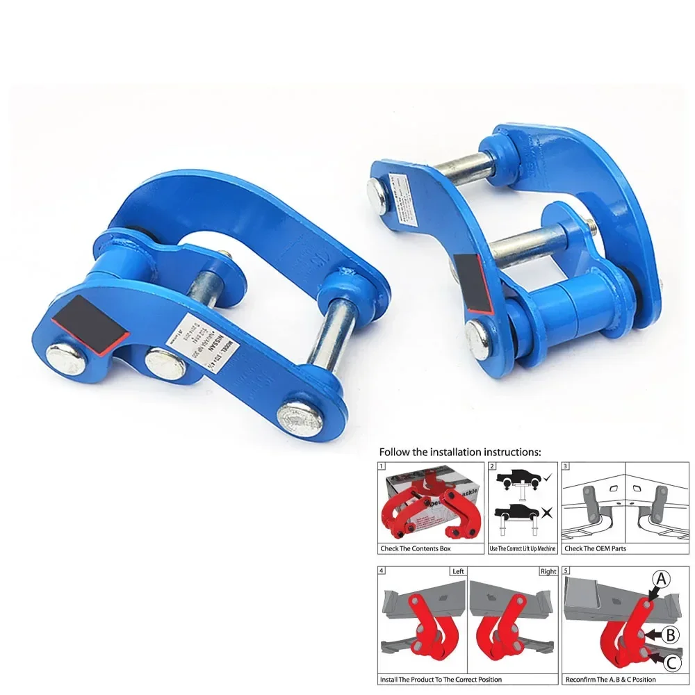 Kit de elevación con grilletes traseros para Toyota Hilux Vigo 2005-2014 - imagen 2