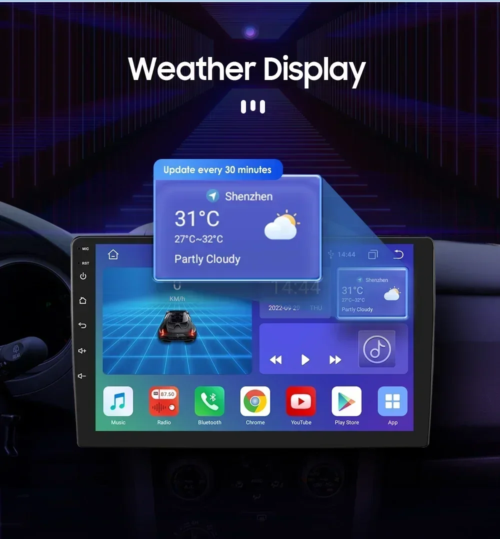 Radio Hizpo Android 13 con GPS y Carplay para Toyota Camry 2012-2014 - imagen 5