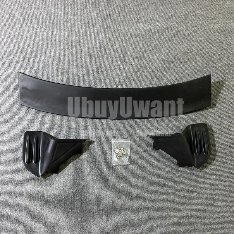 Vista frontal del alerón trasero