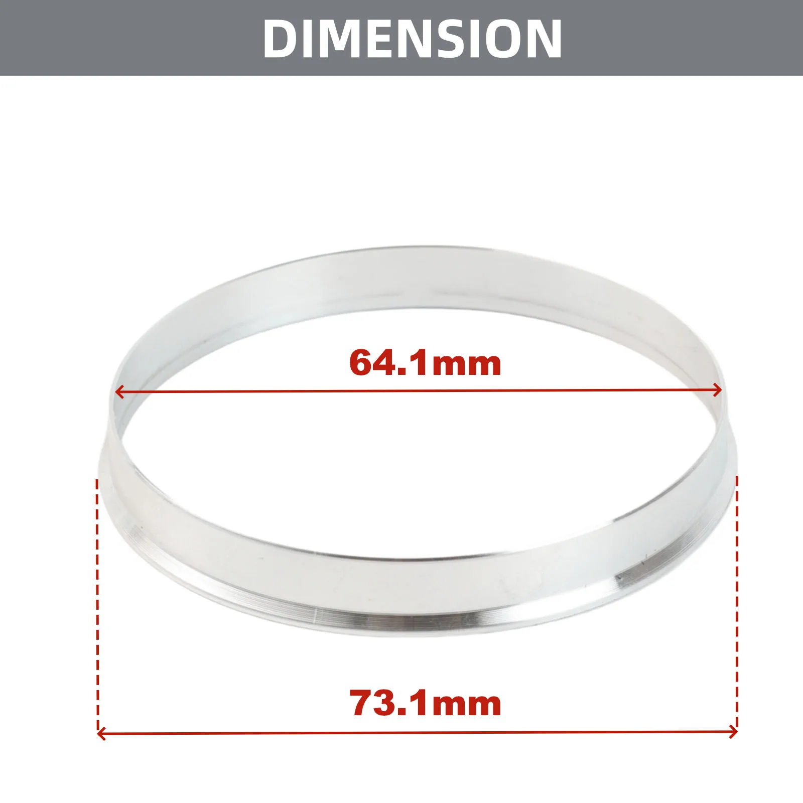 Kit 4 anillos centradores llanta aluminio 64,1-73,1mm - imagen 5
