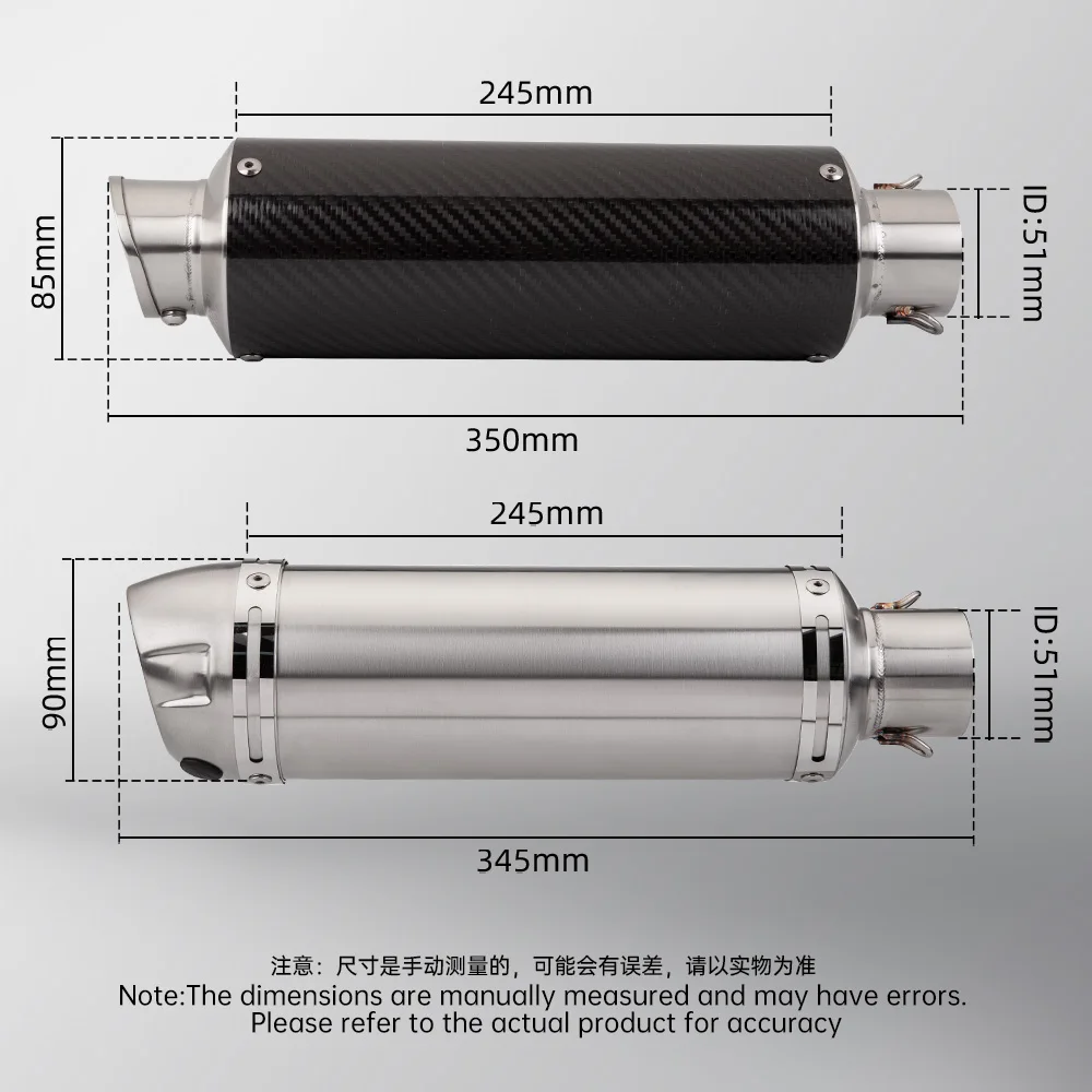 Silenciador slip-on 51mm para Ducati Monster 696-1100 - imagen 5