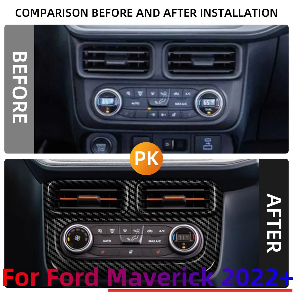 Panel consola central fibra carbono Ford Maverick 2022-2024 - imagen 4