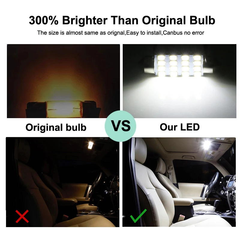 Bombillas LED interior Canbus sin error - Subaru Forester 1998-2020 - imagen 2