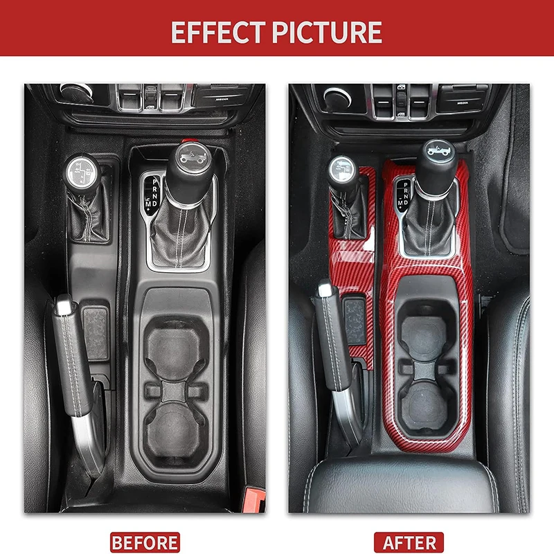 Cubierta cambio marchas fibra carbono – Jeep Wrangler JL 2018-2023 - imagen 5