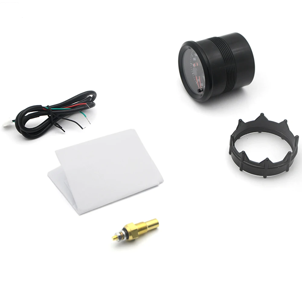 Medidor de temperatura del aceite LED con sensor y lectura dual