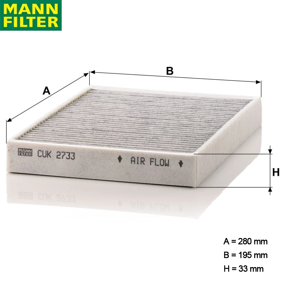 MANN CUK2733 filtro de cabina carbón activado - Jaguar/Volvo S60L XC60 - imagen 2