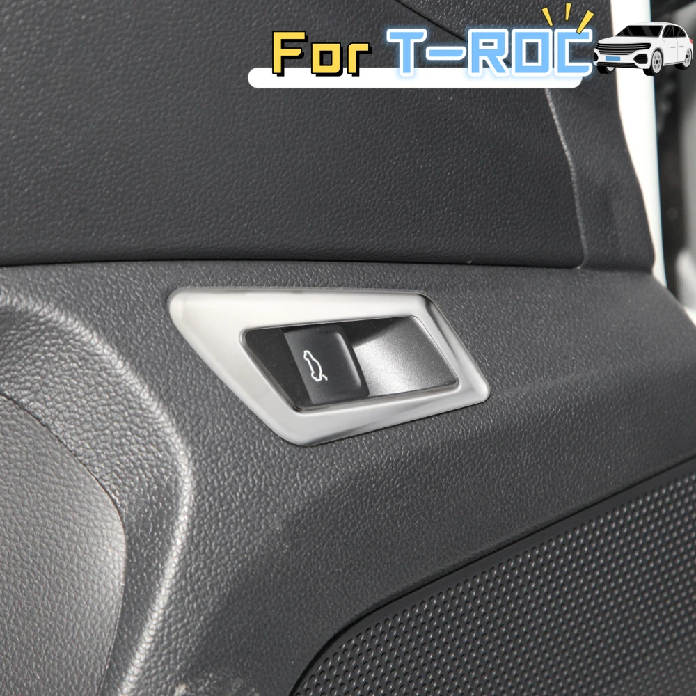 Cubierta panel botón maletero acero inoxidable para VW T-Roc 2018-2023 - imagen 5