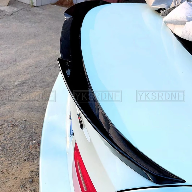 For BMW 3 Series 320i 320d E90 2005--2011 High Quality ABS Plastic M4 Style Rear Trunk Spoiler Trunk Cover Wing Car Accessories - imagen 5