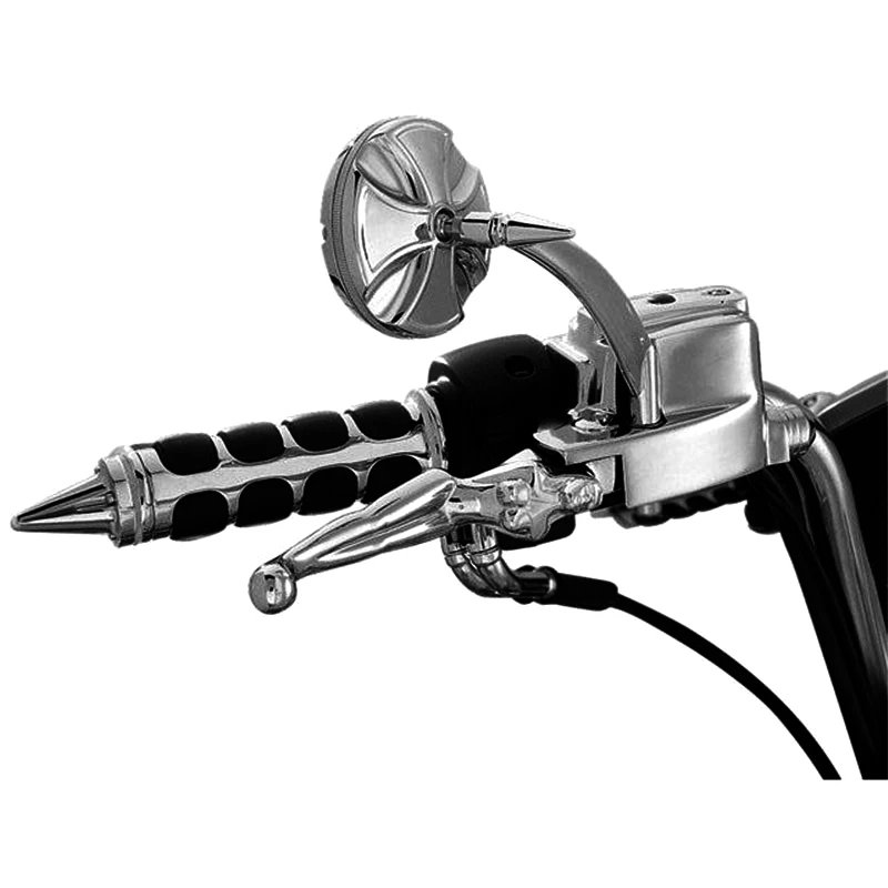 Empuñaduras de aire acolchadas con acelerador 4 anillos Harley Yamaha - imagen 5