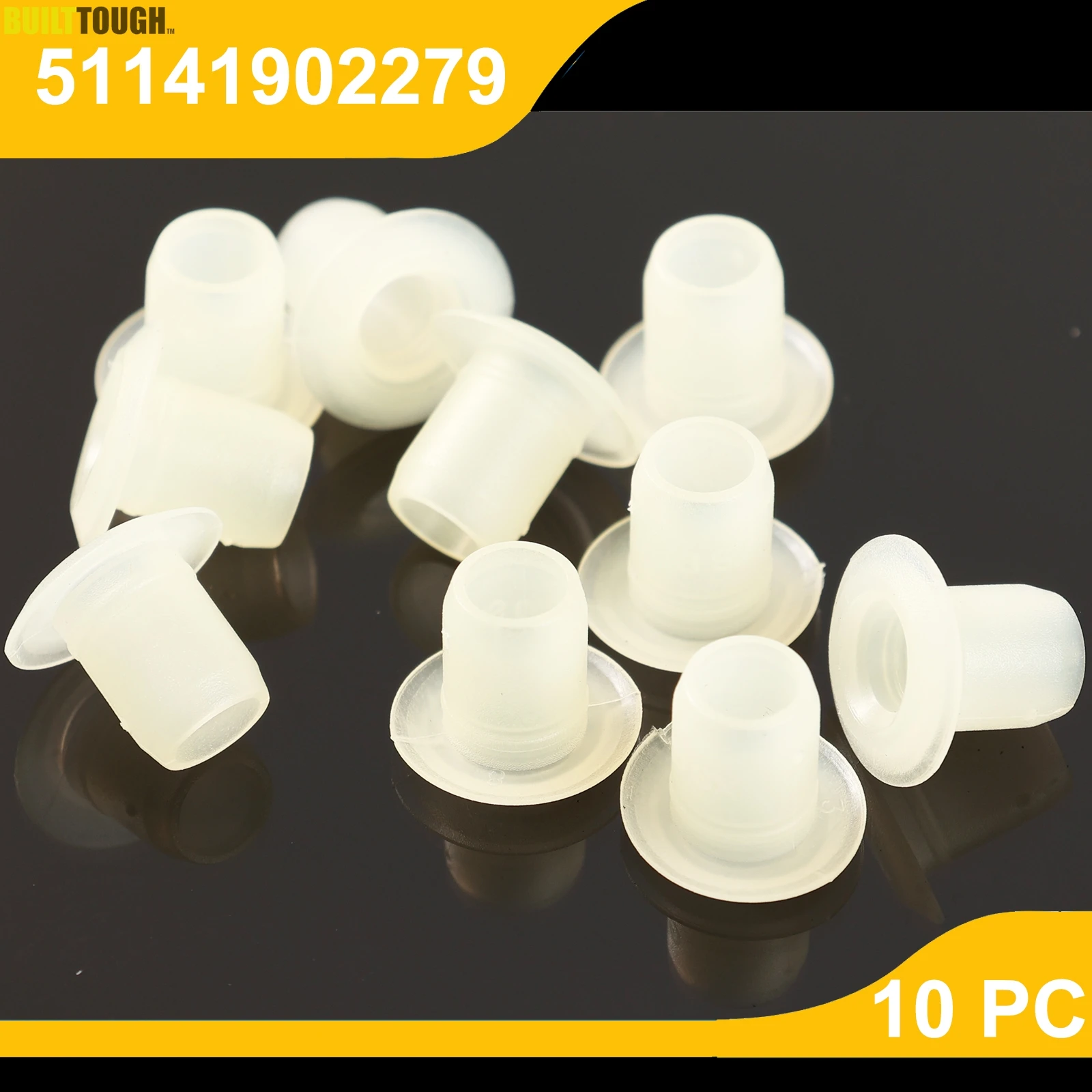 Para BMW Serie 3 E30 5 Serie E28 1988 1989 1990 10 piezas ojal del emblema del coche 51141902279   Insignia tuerca Logo titular cubierta capó maletero Auto