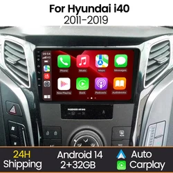 Radio Android 2Din MEKEDE con CarPlay y GPS – Hyundai i40 2011-2019
