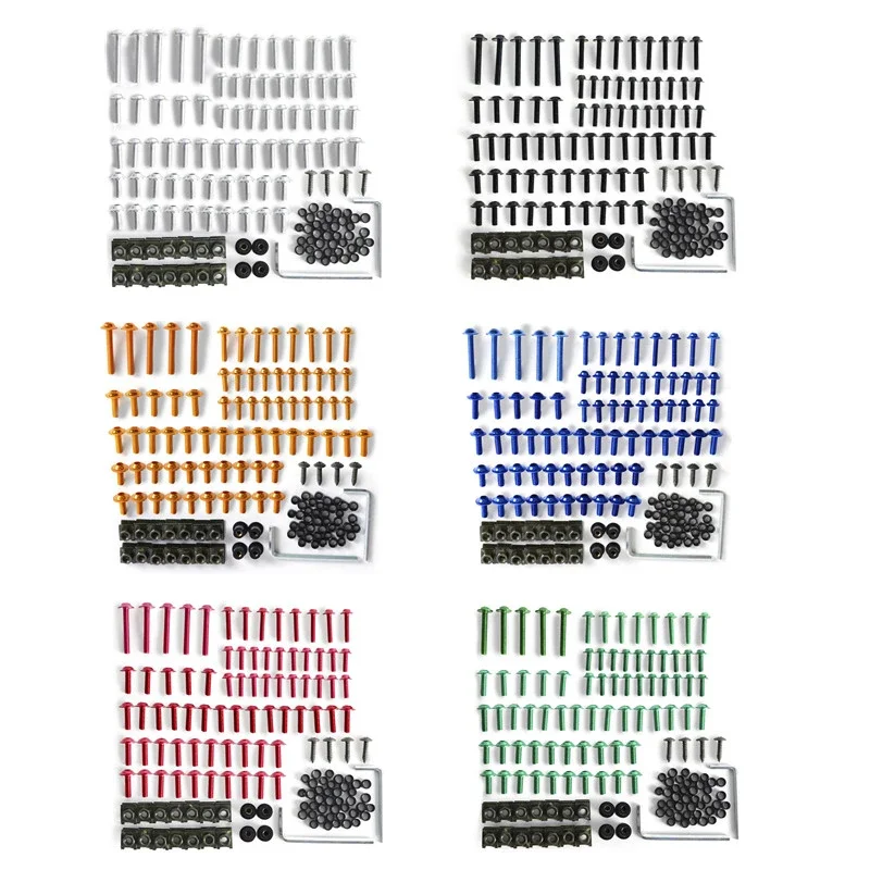 Kit clips fijación carenado aluminio – Motos Kawasaki Honda Yamaha BMW