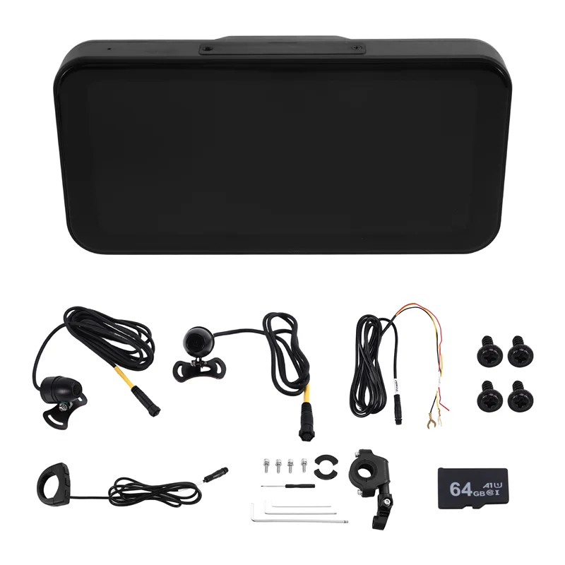 Pantalla CarPlay impermeable para moto con grabación dual - imagen 4