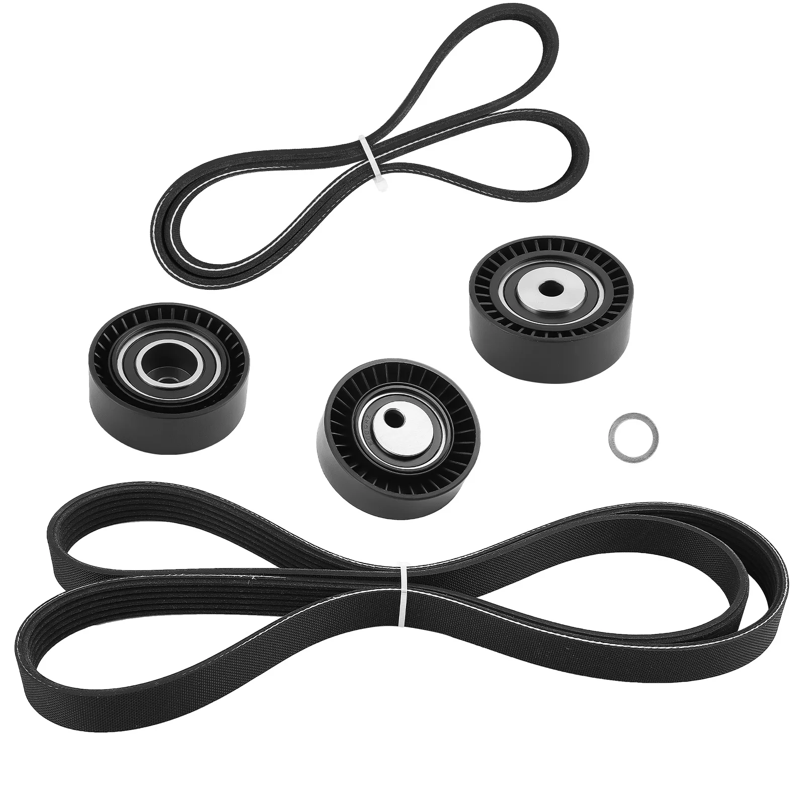 BMW 11281738605 Kit polea correa auxiliar E36 E39 E46 E53 - imagen 4