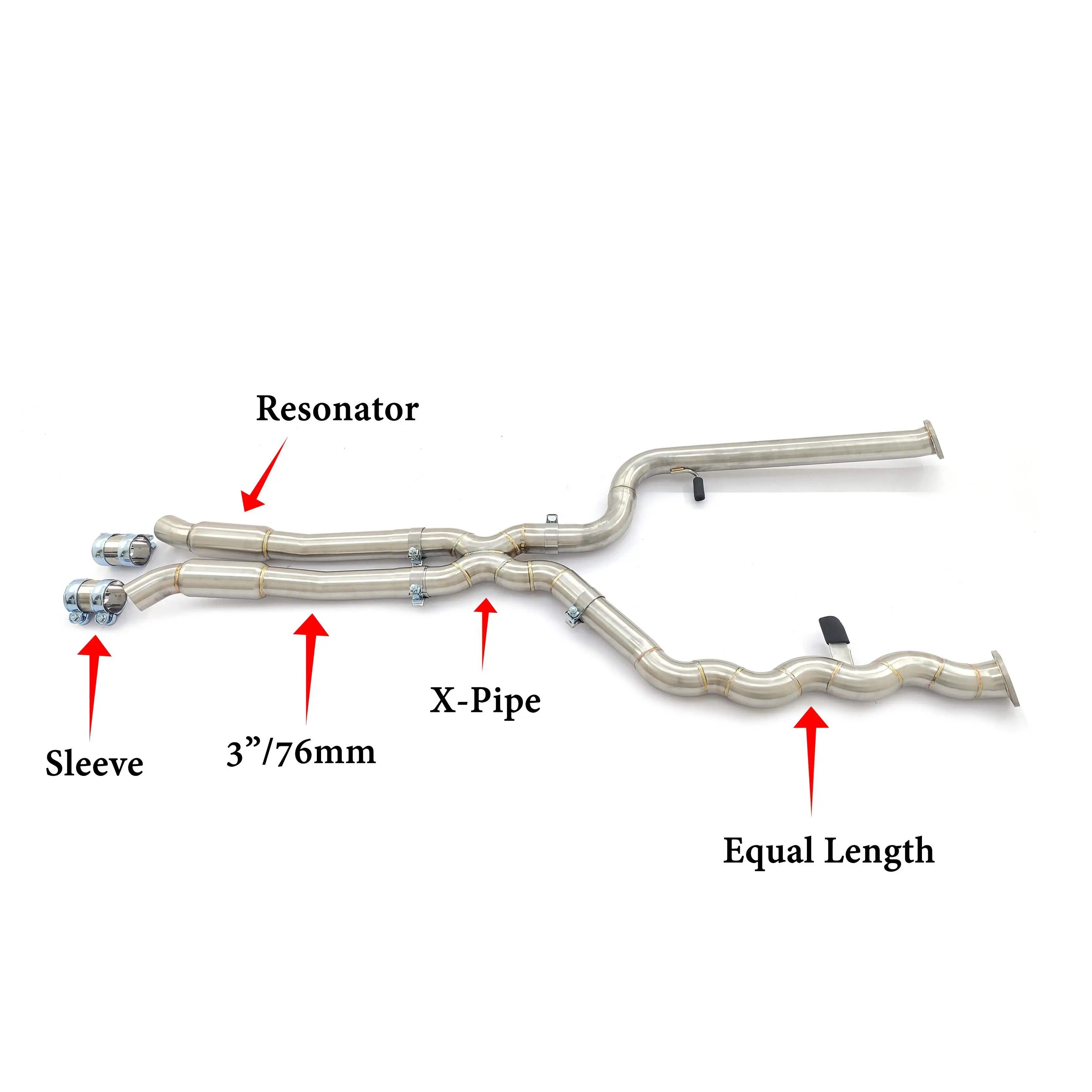 Tubo central escape CBNT acero inoxidable BMW M3 G80 M4 G82 M2 G87 S58 - imagen 2