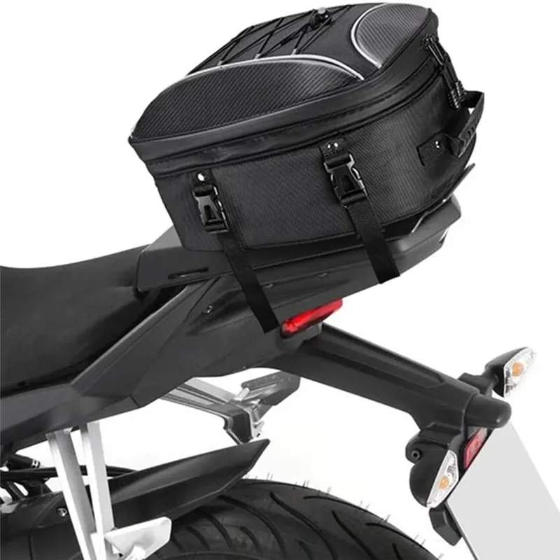 Mochila de moto expandible para asiento trasero y casco - imagen 4