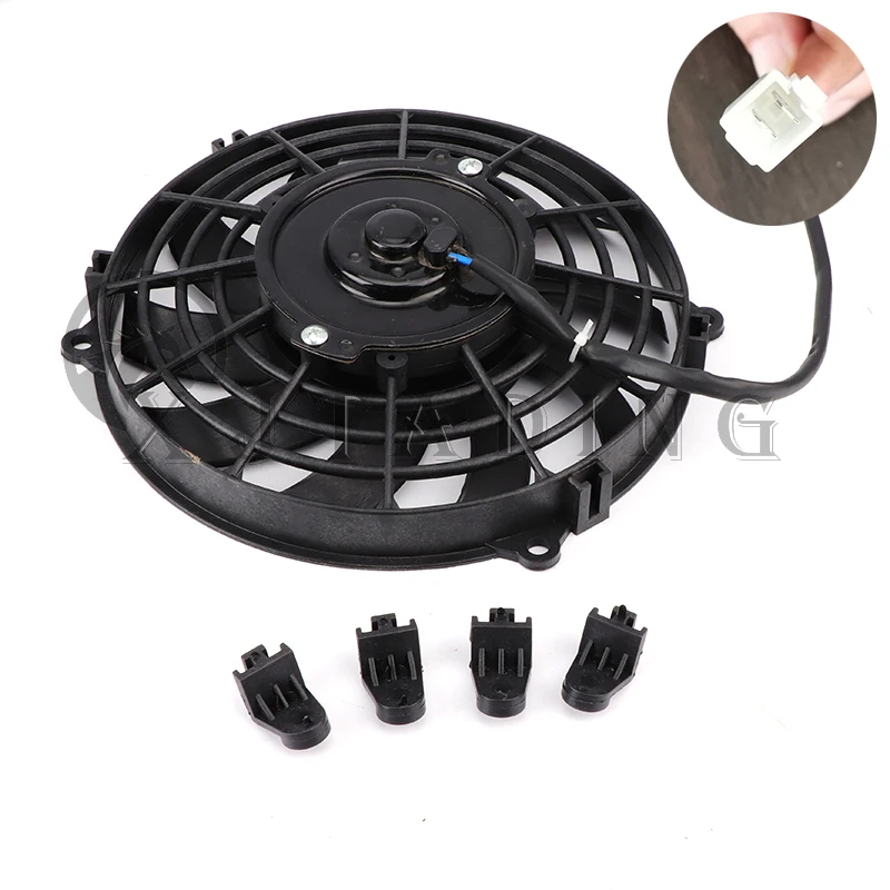 Kit refrigeración aceite 12V con ventiladores para moto 150-300cc MTB, quad y ATV