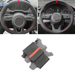 Funda de cuero perforado para volante Audi Q3 Q5 Q7 – Modelos 2011-2017