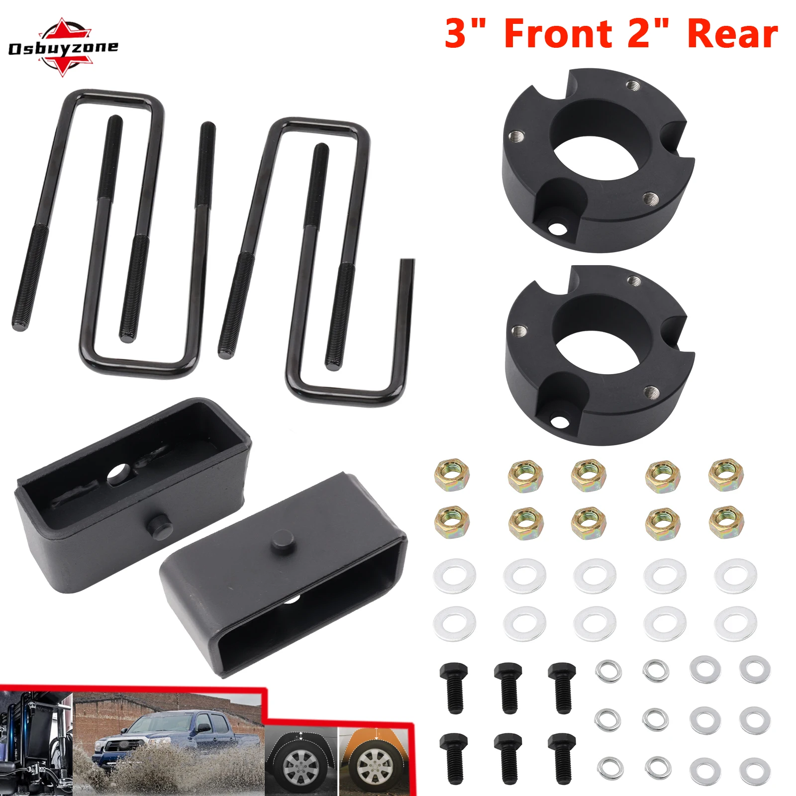 Kit elevación nivelación delantera y trasera – Toyota Tacoma 2005-2023
