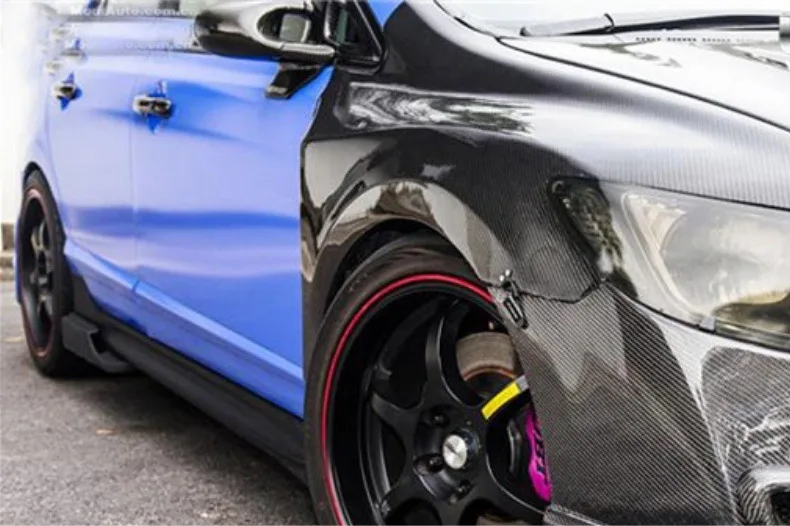 Guardabarros de fibra de carbono cuerpo ancho – Honda Civic FD2 2007+ - imagen 4