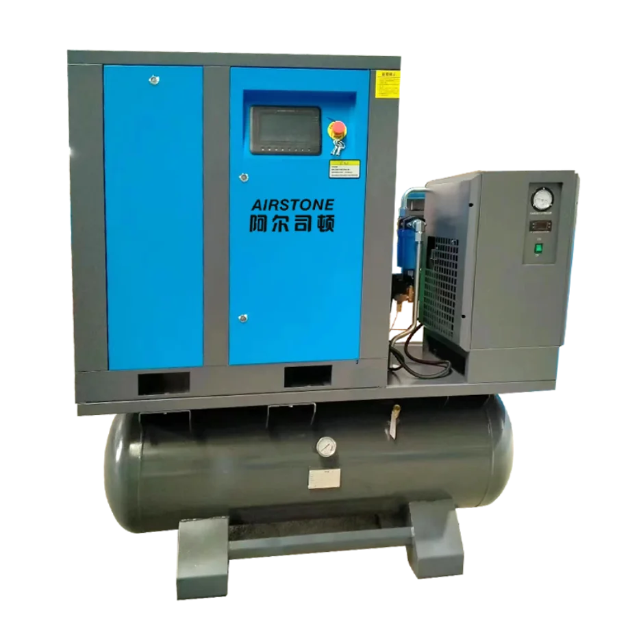 Compresor de aire de tornillo industrial integrado de alta presión 22 KW 30 de ahorro de energía de alto rendimiento trifásico con secador - imagen 2