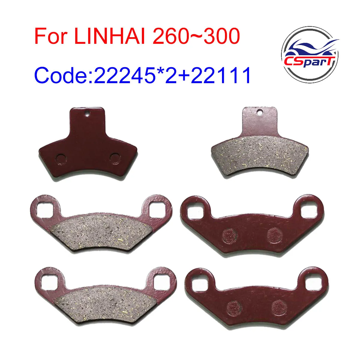 Pastillas de freno LINHAI 260-300cc ATV UTV Buggy 4x4 - imagen 2