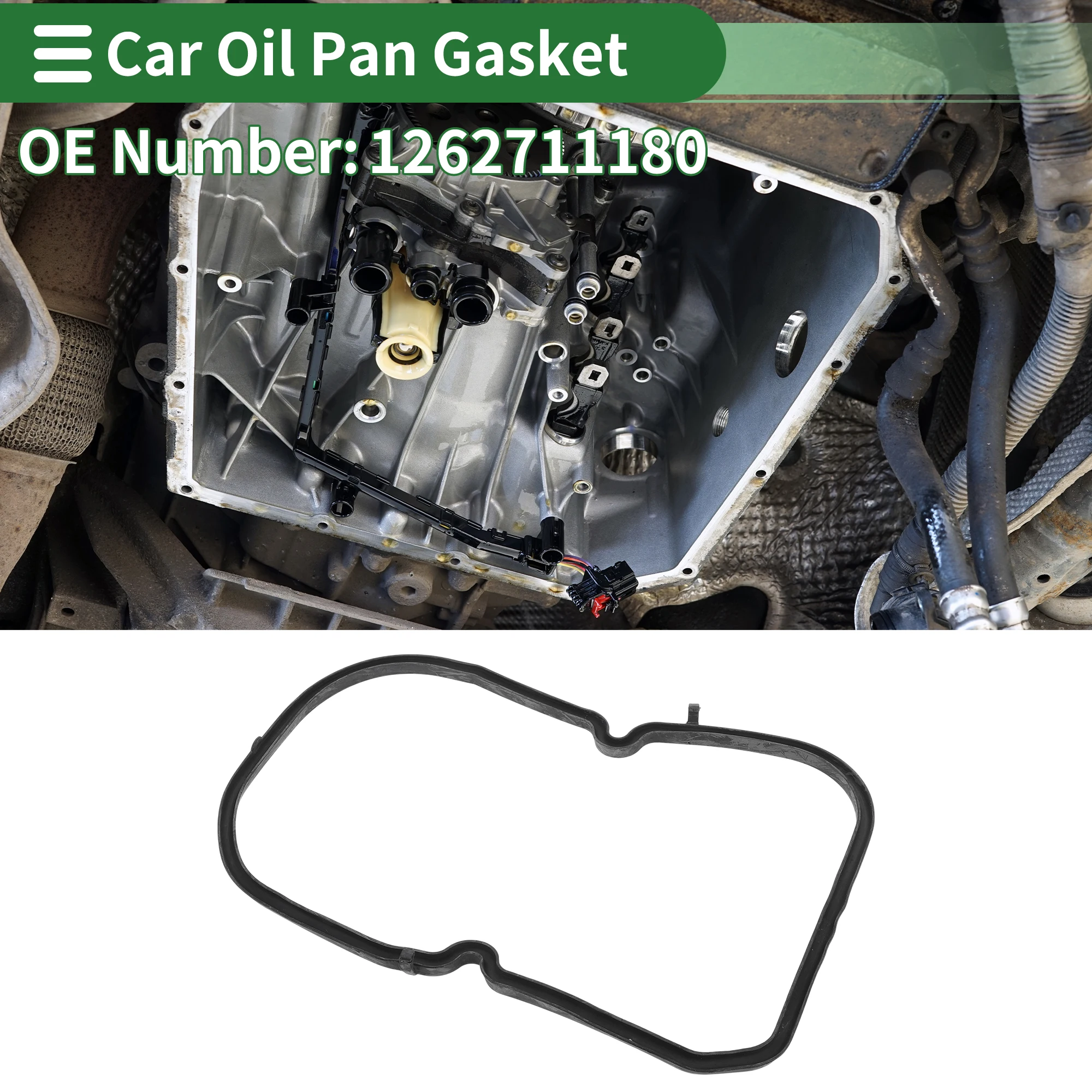 X Autohaux No.1262711180 Junta de cárter de aceite de coche para Mercedes-Benz 300E 1986-1993 para Mercedes-Benz C36 para AMG 1995-1997