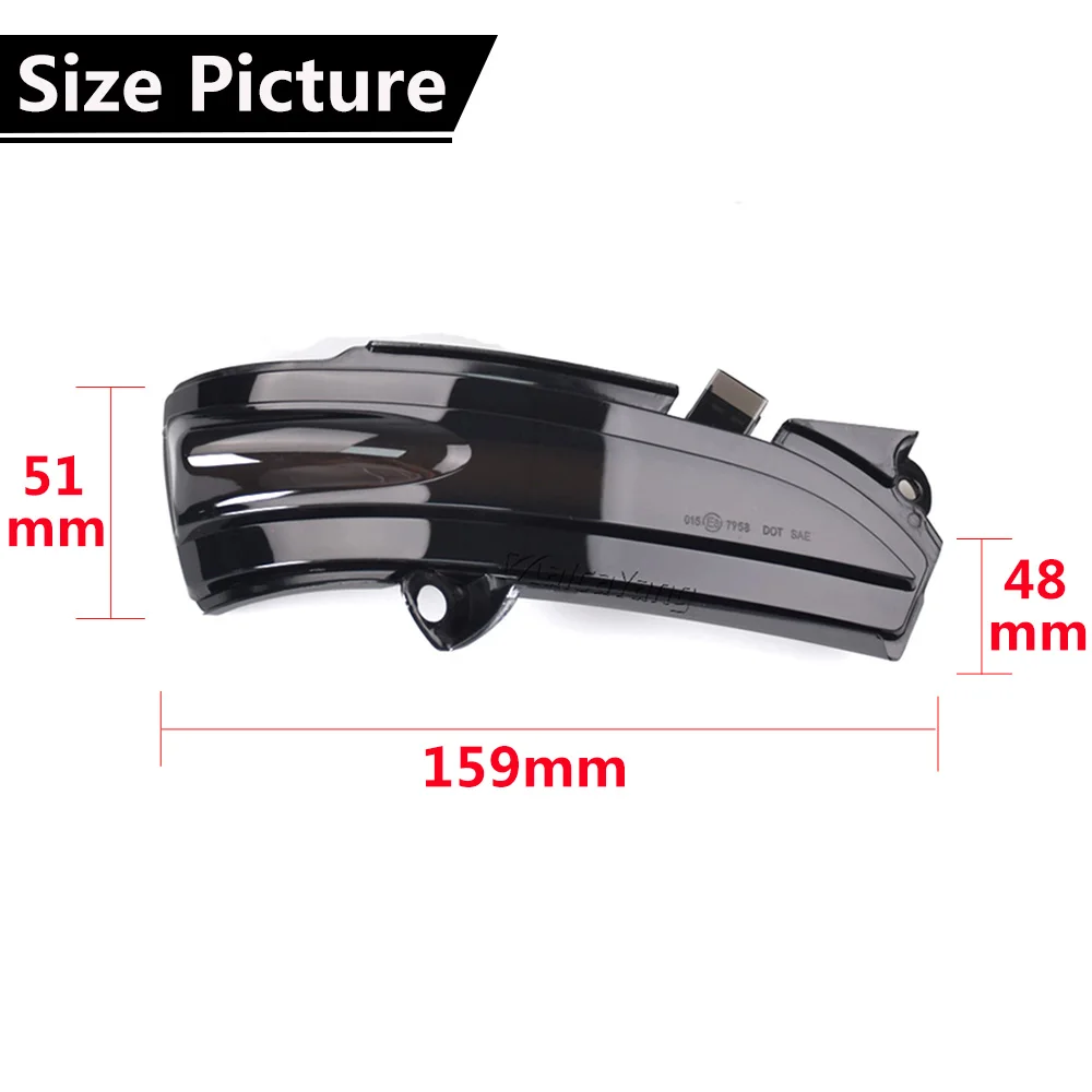 2 luces intermitentes de espejo lateral Led dinámicas secuenciales para Ford Mondeo MK5 2014 2015 2016 2017 2018 - imagen 3