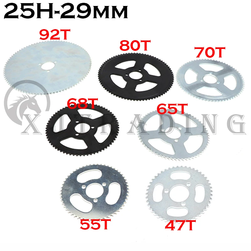 Piñón trasero 25H para minimoto, quad y ATV de 47/49 cc - imagen 2