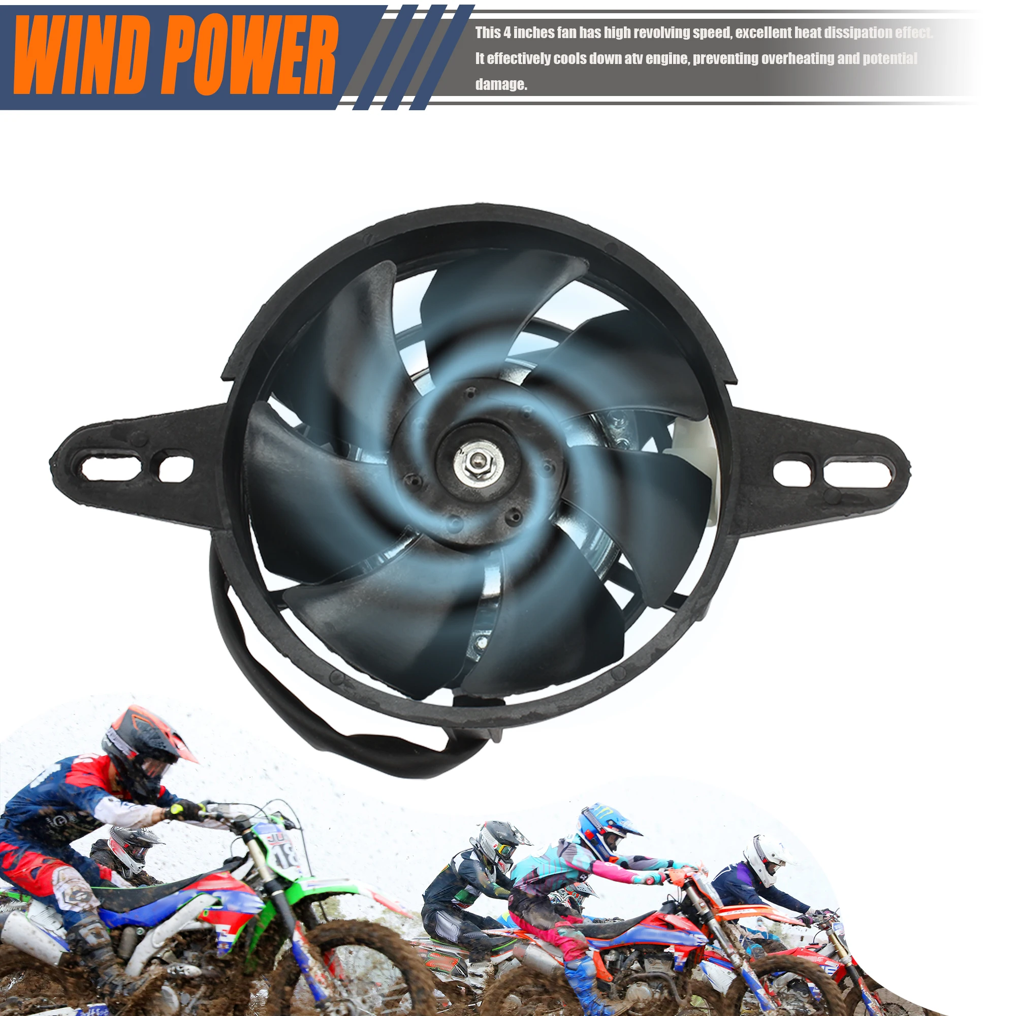 Ventilador de refrigeración motor para KTM, Honda y Kawasaki Motocross - imagen 3