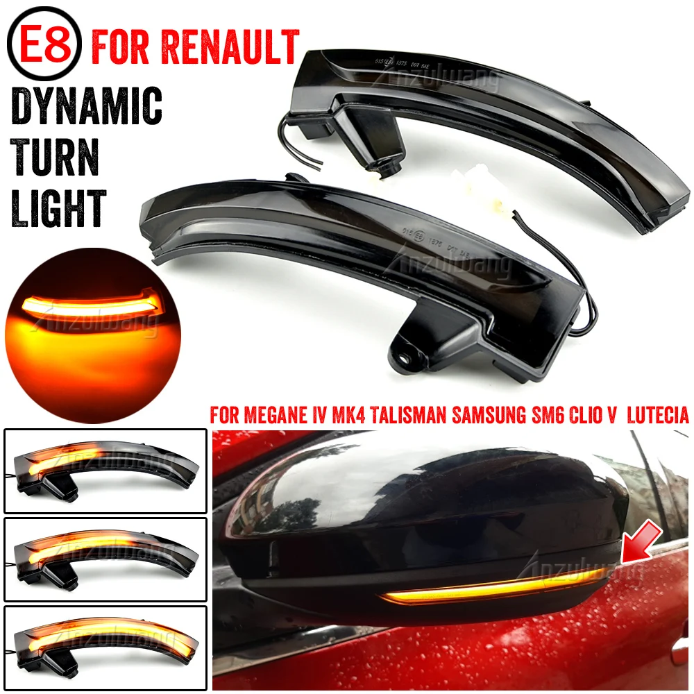 Intermitente dinámico LED para espejo retrovisor Renault Megane IV - imagen 3