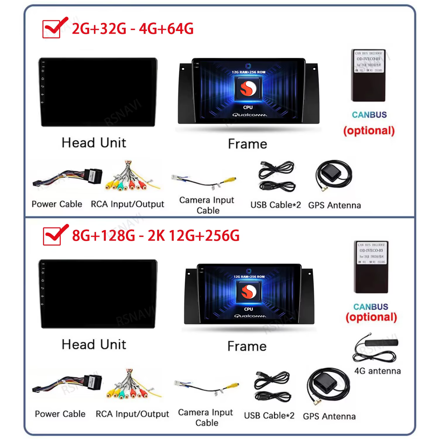 Radio multimedia Android 15 para BMW X5 E53 1999-2006 con CarPlay - imagen 2