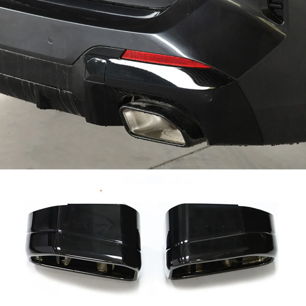 Puntas de escape cuadradas negras inox 304 BMW X3 G01/X4 G02