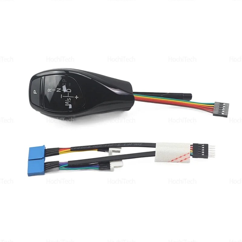 Pomo de cambio LED BMW Serie 5 E60/E61 2004-2007, cuero PU - imagen 5