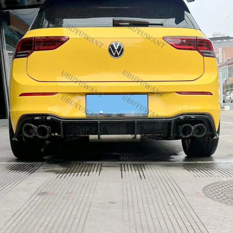Difusor de parachoques trasero para Volkswagen GOLF 8 MK8 pro (no para Gti y R) 2020-2024, divisor lateral, labio de alerón - imagen 5