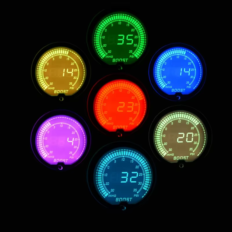 Reloj digital multifunción 52 mm para coche con boost, EGT y voltios - imagen 5