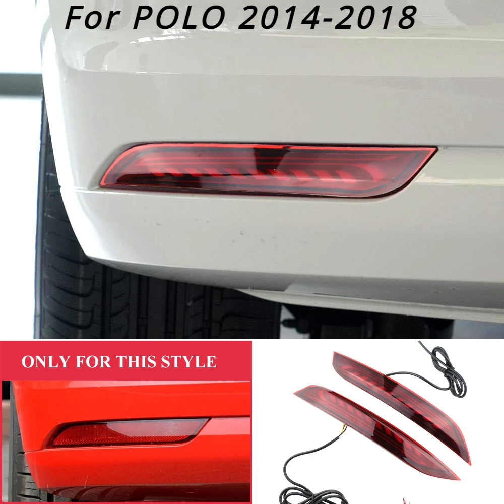 Luz trasera VW Polo 2014-2018 con antiniebla, reflector e intermitente