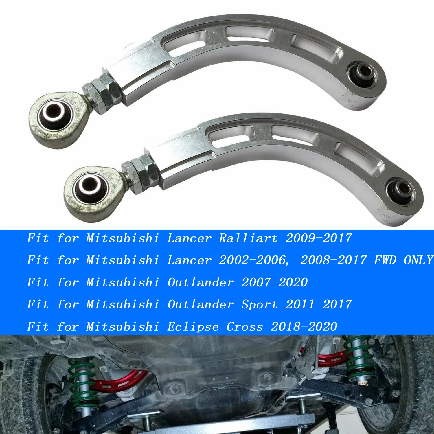 Kit brazo trasero regulable Mitsubishi Lancer 02-06 08-17 – Ajustable - imagen 2