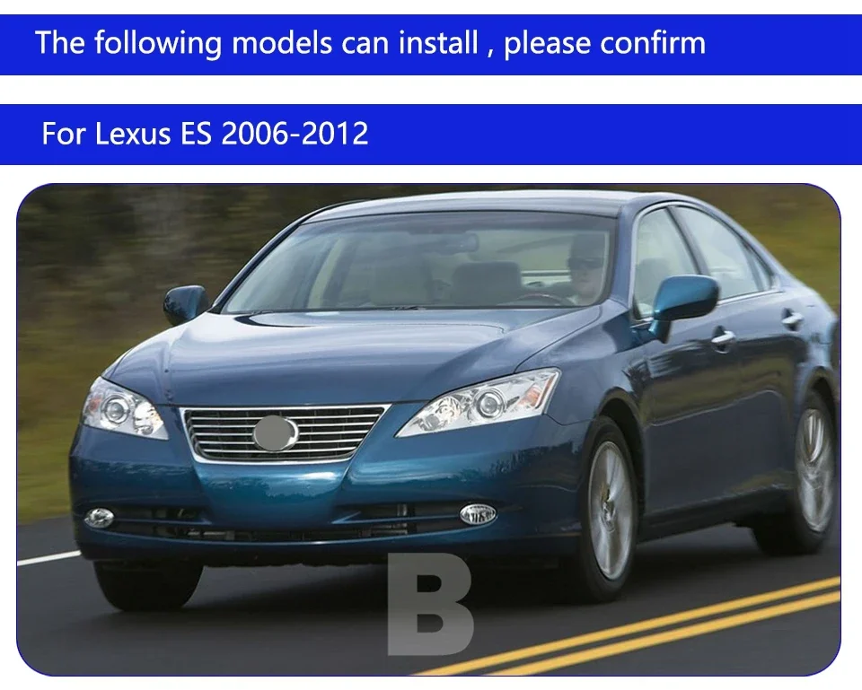 Detalle de lente de proyector para Lexus