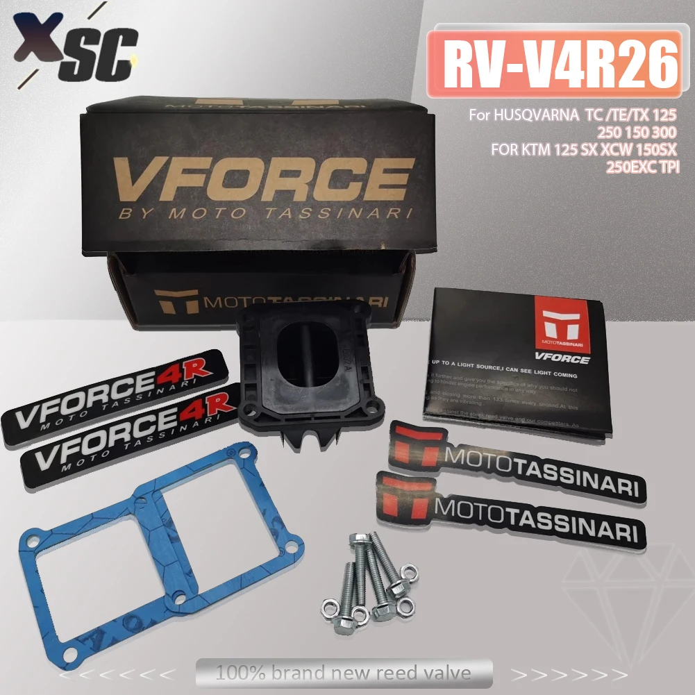 V Force V4R26 – Válvula de caña fibra carbono Husqvarna TX/TE/TC
