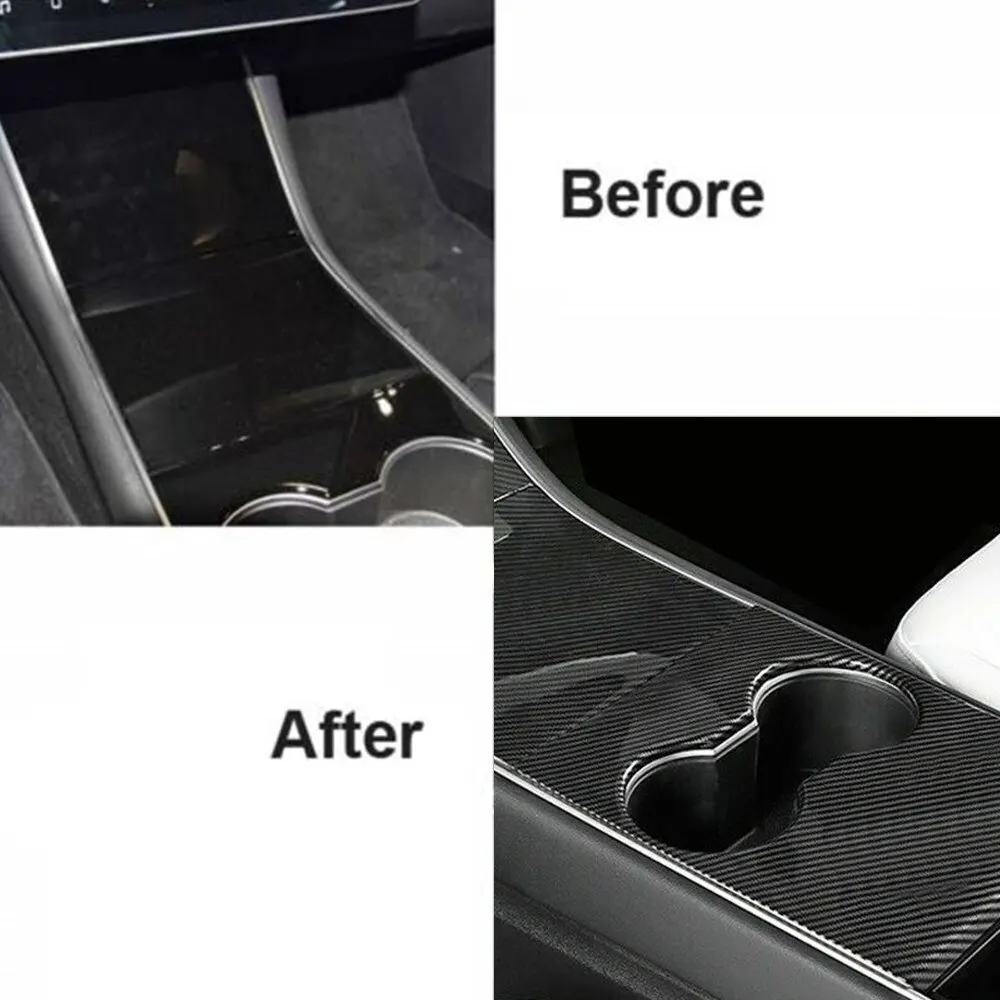 Kit fibra de carbono consola central para Tesla Model 3/Y 2017-2020 - imagen 4