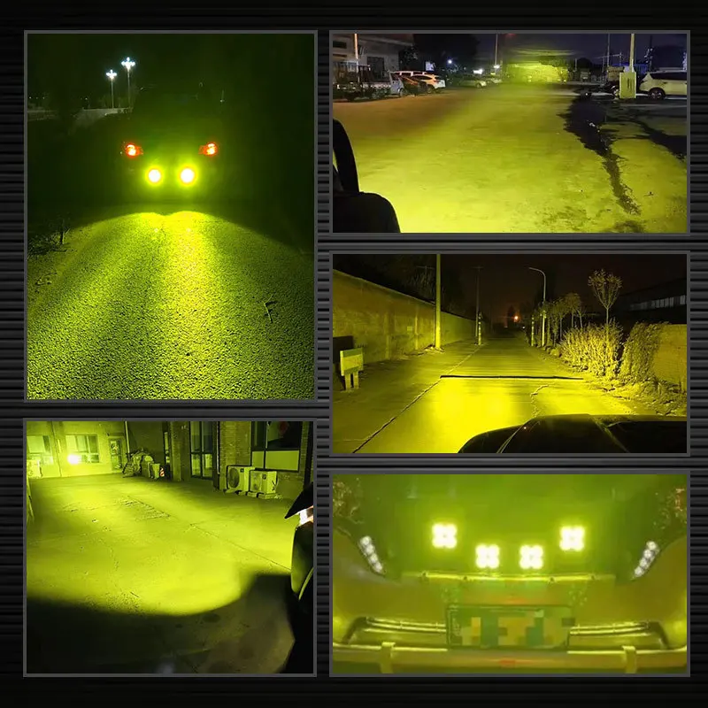 Foco LED cuadrado todoterreno 40W impermeable para coche y camión - imagen 5
