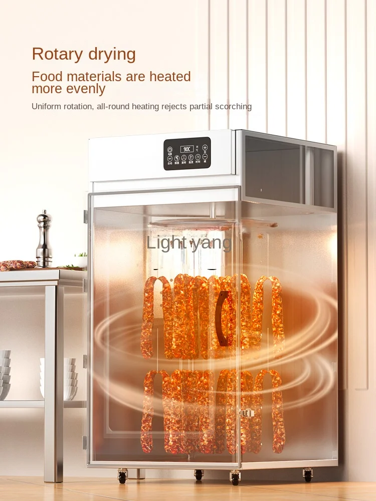 Jq Secador giratorio de salchichas y tocino para alimentos, carne seca, secador de aire grande para el hogar, comercial - imagen 3