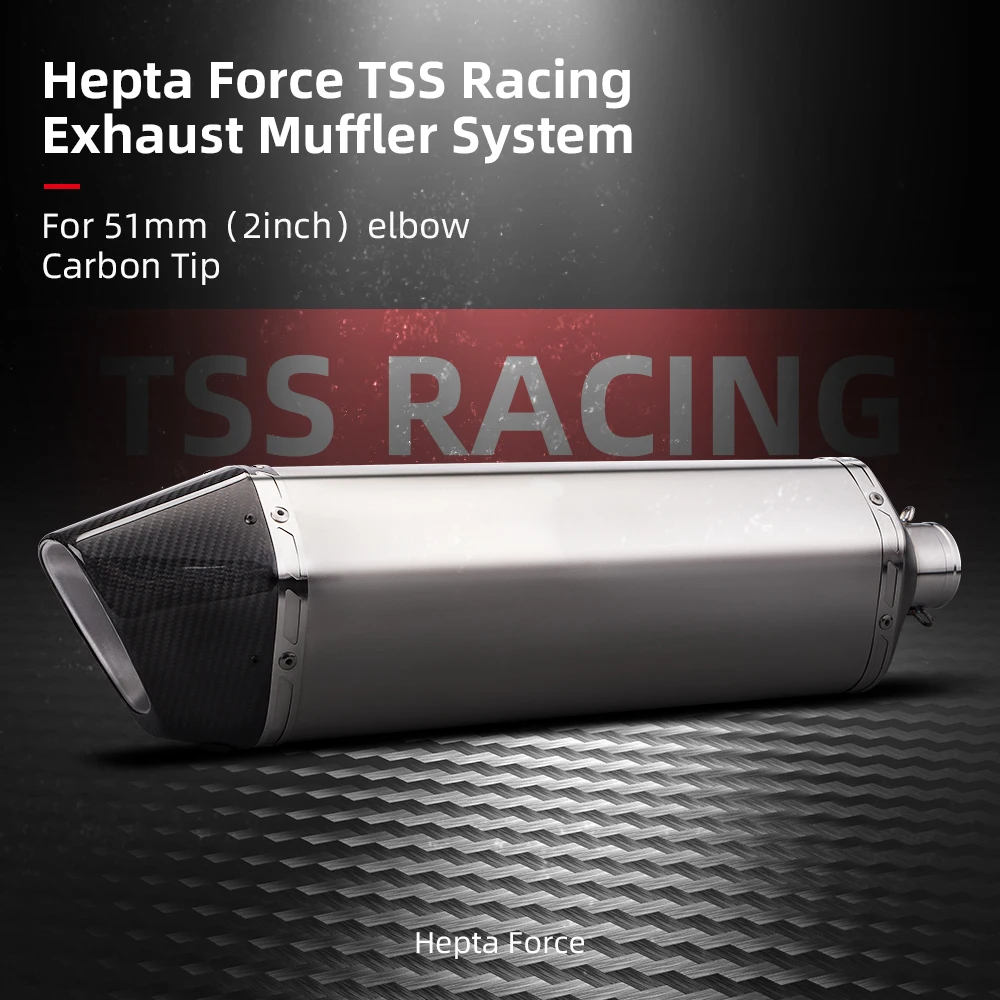 Silenciador escape deportivo Hepta Force TSS Racing – Yamaha R1 R7 Z900 - imagen 2